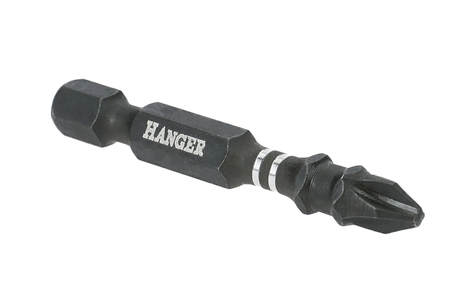 Boite de 10 embouts impact 1/4'' cruciforme PH2 longueur 75mm - HANGER - 134097