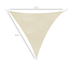 Voile d'ombrage triangulaire 6x6x6m crème