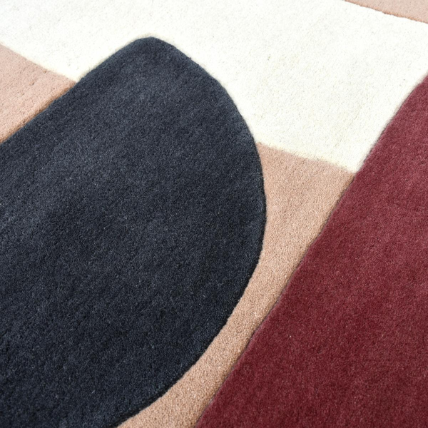 Tapis salon tufté main en laine ARCILLA Care&Fair