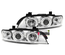 PHARES FEUX CHROME ANGEL EYES ANNEAUX LED CCFL BMW SERIE 5 E39 PHASE 1 (00503)