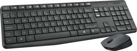 Pack 2en1 (Clavier/Souris) sans fil Logitech MK235 (Noir)