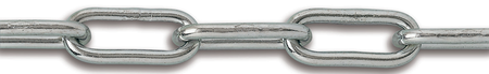 Chaîne longue droite 6 mm acier zingué 40 m CHAPUIS TBO4E