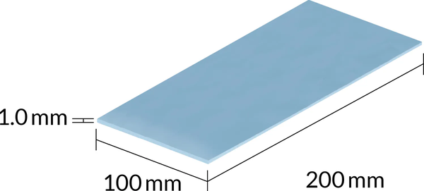 Lot de 2 Pads Thermiques Arctic TP-3 200x100x1mm (Bleu)