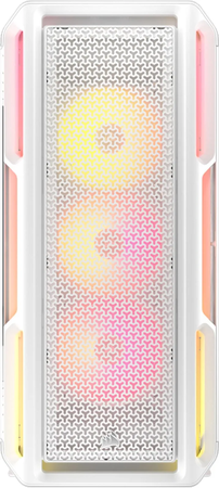 Boitier Moyen Tour E-ATX Corsair iCue Link 5000T LX RGB avec panneau vitré (Blanc)