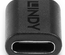Adaptateur USB-C Lindy vers USB-C (Noir)
