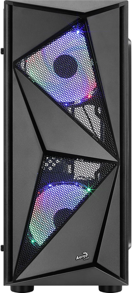 Boitier Moyen Tour ATX AeroCool Glider Cosmo-A RGB avec panneau vitré (Noir)
