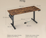 SONGMICS Bureau Électrique Réglable en Hauteur 160×70 cm – Table Assis-Debout Mémoire 4 Positions, Marron Rustique LSD136K01