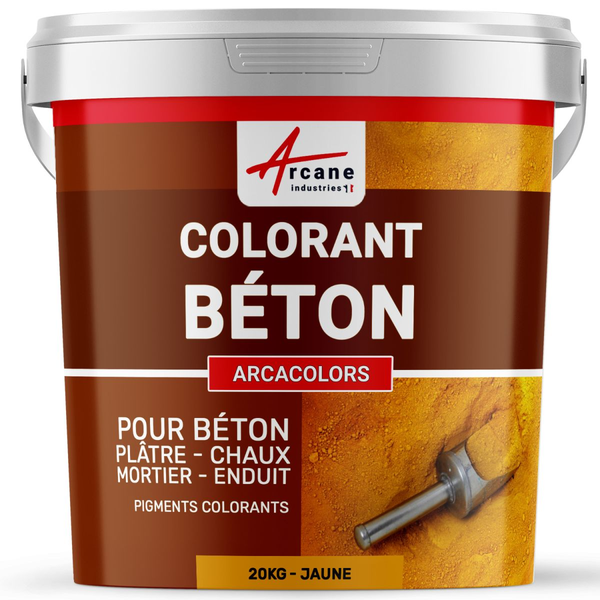 Colorant ciment, pigment pour béton, enduit et mortier - ARCACOLORS | Maison Etanche
