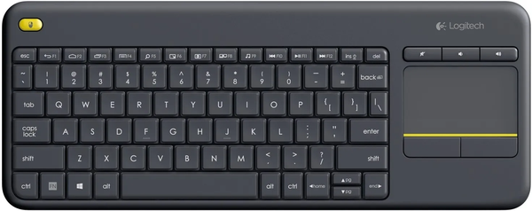 Clavier sans fil Logitech K400 Plus Wireless Touch (Noir)