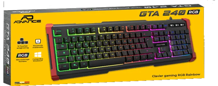 Clavier Gamer Advance GTA 240 RGB (Noir)