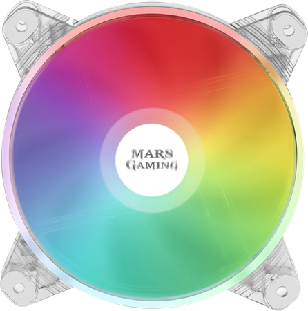 Ventilateur boitier Mars Gaming MFD RGB 12cm (Transparent)