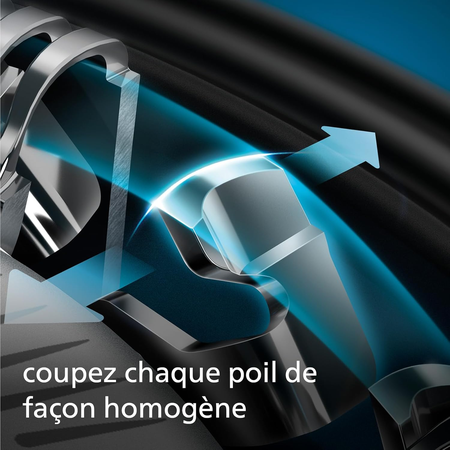 Philips Rasoir Series 5000 - rasoir électrique pour homme Wet & Dry bleu métallisé, avec tondeuse de précision et pochette souple de voyage (modèle S5465/18)