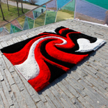 Tapis shaggy HELL tufté main