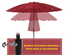 Parasol inclinable rond diamètre 2,6 m rouge
