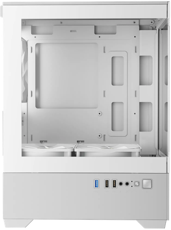 Boitier Mini Tour Micro ATX Gamdias Aura GC9M RGB avec panneaux vitrés (Blanc)
