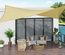 Voile d'ombrage rectangulaire 3x4 m sable