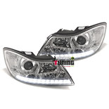 PHARES FEUX AVANTS CHROM DEVIL EYES LED SKODA OCTAVIA MK3 (04505)