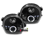 PHARES NOIRS FEUX ANNEAUX LED ANGEL EYES RENAULT TWINGO 1 1992-2007 (11131)