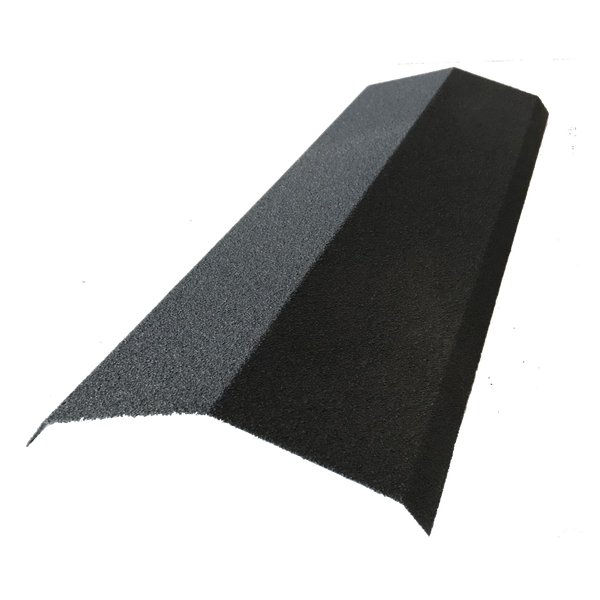 Faîtière 920 mm pour panneau tuile facile en acier galvanisé aspect granulé minéral - Coloris - Brun rouge mat, Longueur - 920 mm