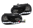 PHARES FEUX AVANTS LED DEVIL EYES NOIRS VOLKSWAGEN VW GOLF 4 (x13558)