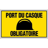 Panneau ''Port du casque obligatoire'' 330x200mm - NOVAP - 4160436