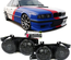 PHARES FEUX AVANTS FOND NOIR POUR BMW SERIE 7 E32 et SERIE 5 E34 (03193)