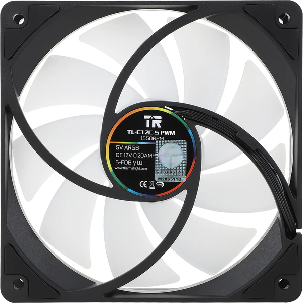 Ventilateur de boitier Thermalright TL-C12C-S RGB - 12cm (Noir)