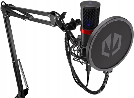 Microphone Endorfy Solum avec bras de montage (Noir)