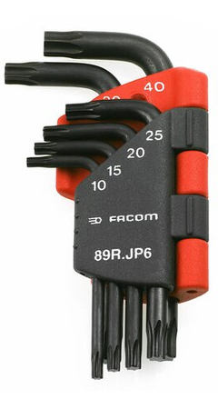 Jeux de 6 clés mâles coudées Torx® en étui - FACOM - 89.JP6