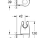Support mural pour douchette chromé orientable MOVARIO - GROHE - 28401000