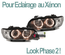 PHARES NOIRS A ANNEAUX LED ANGEL EYES BMW X5 E53 1999-2003 PHASE 1 FEUX XENON (13668)