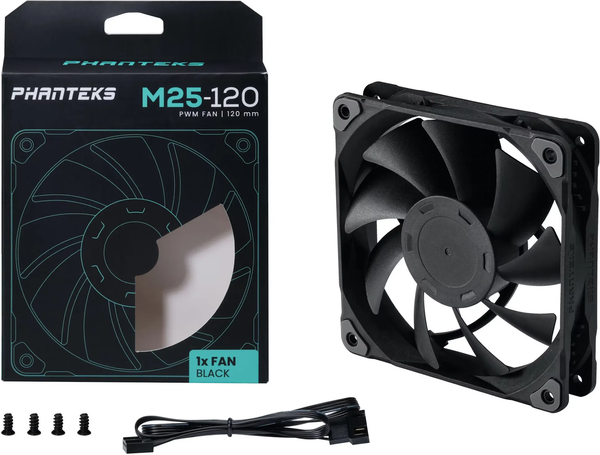 Ventilateur de boitier Phanteks M25 - 12cm (Noir)