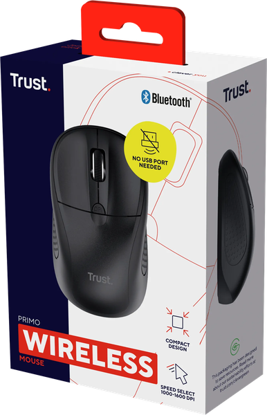 Souris sans fil Bluetooth Trust Primo (Noir)