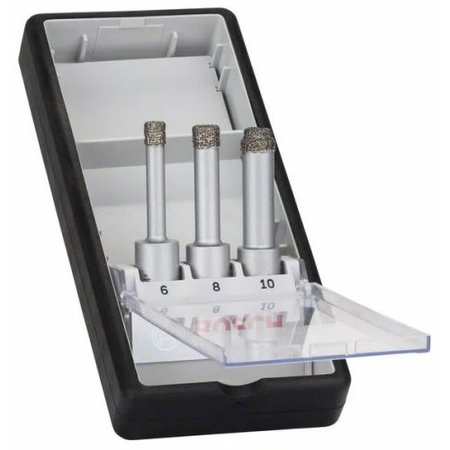 Coffret de 3 forets diamantés Easy Dry Robuste line - BOSCH - 2608587145