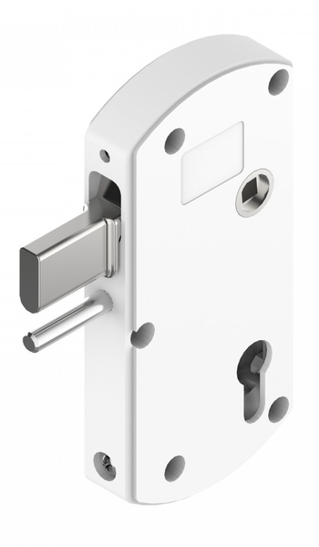 Serrure de portail battant Modulox à pêne levant 15mm blanc - TIRARD - GB591003