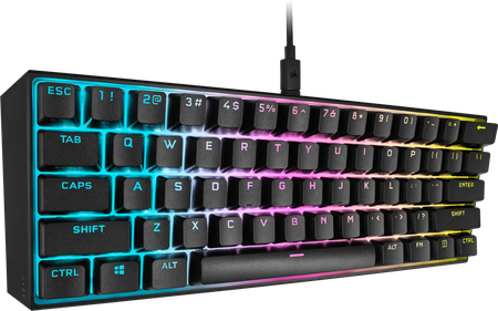 Clavier Gamer mécanique (Cherry MX Red) Corsair K65 Mini 60% RGB (Noir)