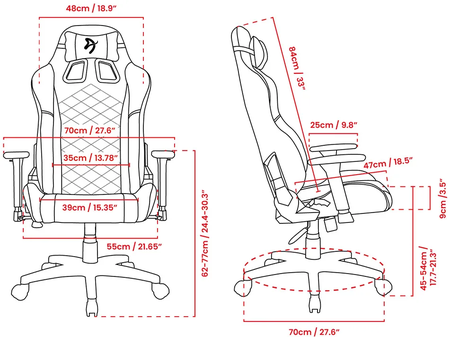 Fauteuil Arozzi Avanti SoftFabric (Gris)