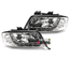 PHARES FEUX AVANTS CHROM DEVIL EYES LED AUDI A6 C5 / 4B de 1997 à 2001 (13207)