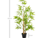 Bambou artificiel hauteur 1,2 m 369 feuilles & lichen denses réalistes pot inclus noir