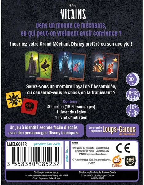 Jeu - L' Assemblée des Vilains : Un Jeu Loups-Garous