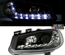 PHARES NOIRS FEUX BANDES LED DEVIL EYES RENAULT MEGANE II PH I 2002-2006 (13463)