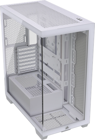 Boitier Moyen Tour E-ATX Corsair 3500X avec panneaux vitrés (Blanc)