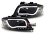 FEUX PHARES AVANTS NOIRS TUBE LED LIGHT BAR AUDI A6 C5 / 4B de 1997 à 2001 (02731)