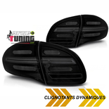 FEUX NOIRS FUMES CLIGNOTANTS LED DYNAMIQUES PORSCHE CAYENNE II PH1 2010-2015 (05596)