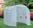 Serre de jardin tunnel surface sol 5 m² blanc