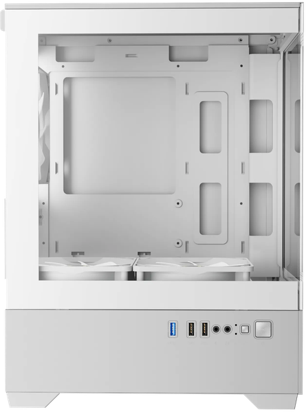 Boitier Mini Tour Micro ATX Gamdias Aura GC9M RGB avec panneaux vitrés (Blanc)