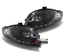 FEUX PHARES AVANTS NOIRS LED DEVIL EYES DE JOUR DIURNES DRL AUDI A4 B7 8H (00264)