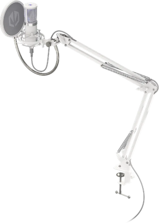 Microphone Endorfy Solum Streaming Onyx avec bras de montage (Blanc)