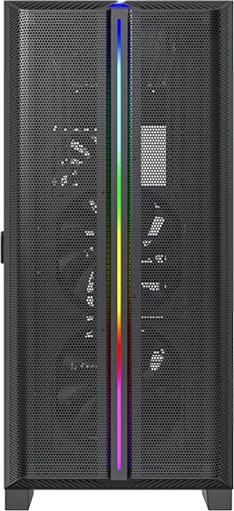 Boitier Moyen Tour ATX Montech Sky One Lite RGB avec panneau vitré (Noir)