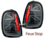 FEUX ARRIERES NOIRS LED SEQUENTIELS UNION JACK MINI COOPER F55 F56 F57 (05637)